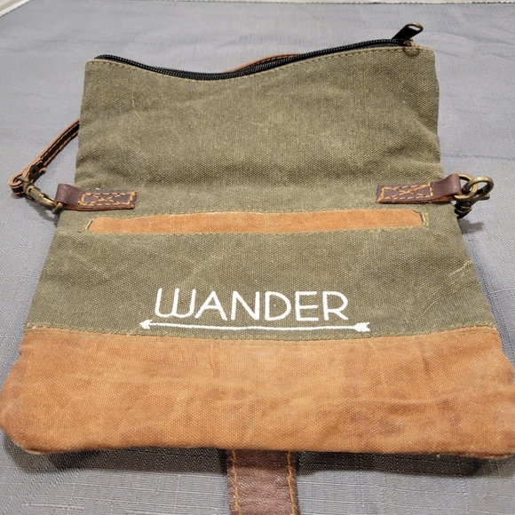 💟EUC ~ UPCYCLED CANVAS SHOULDER BAG - Picture 4 of 4